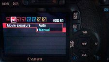 DSLR Video - Manual/Auto Menu