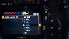 DSLR Video - Power Off Menu