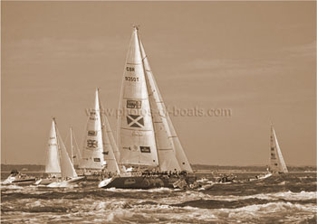 Photos of Boats - Sepia