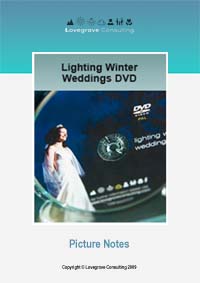 DVD Picture Notes - Lighting Winter Weddings